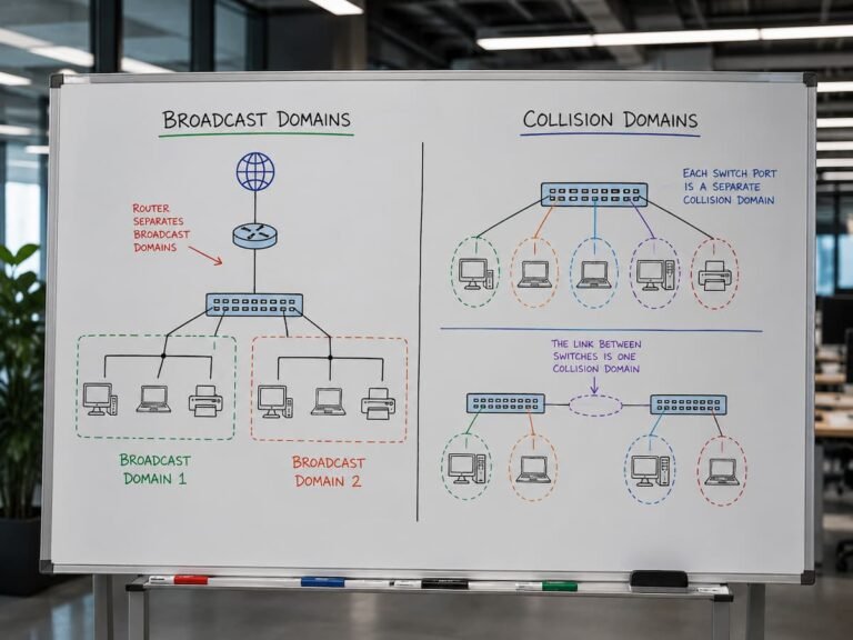 Broadcast Domains and Collision Domains in Modern Networks