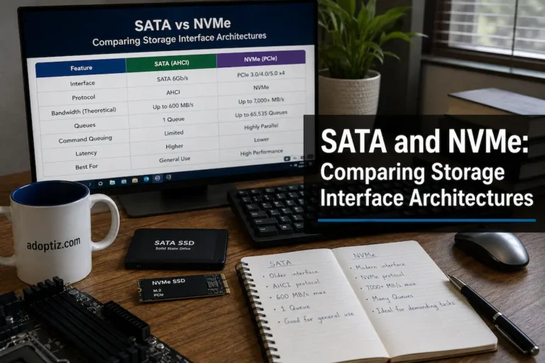 SATA and NVMe: Comparing Storage Interface Architectures