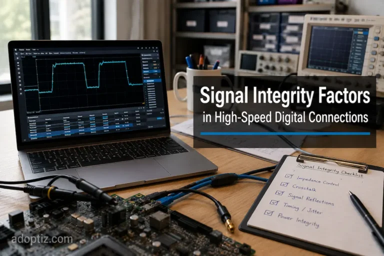 Signal Integrity Factors in High-Speed Digital Connections